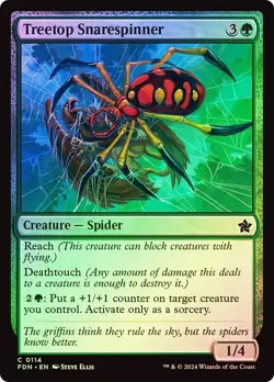 Treetop Snarespinner (0114) - Foundations - Common (Foil) - Image 1
