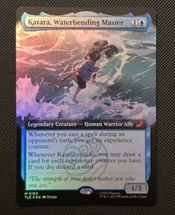 MTG - Katara, Waterbending Master - Extended Art Foil Avatar Mythic #0180 NM+ - Image 1