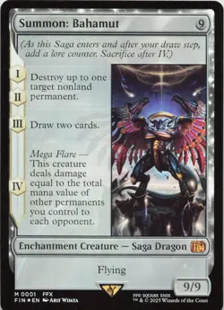 Summon: Bahamut - FOIL - M FINAL FANTASY 1 - MTG - Image 1