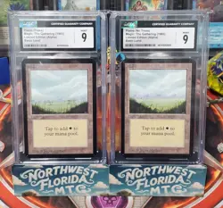 CGC Graded Mint 9 - Limited Edition (Alpha) - Complete 10 SLAB Basic Land Set - Image 2