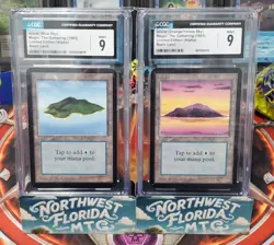 CGC Graded Mint 9 - Limited Edition (Alpha) - Complete 10 SLAB Basic Land Set - Image 3