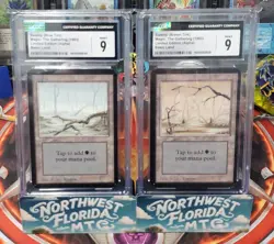 CGC Graded Mint 9 - Limited Edition (Alpha) - Complete 10 SLAB Basic Land Set - Image 4