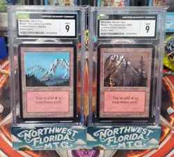 CGC Graded Mint 9 - Limited Edition (Alpha) - Complete 10 SLAB Basic Land Set - Image 5