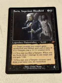 mtg retro frame Sorin Imperious Bloodlord, Innistrad Remastered, unplayed - Image 1
