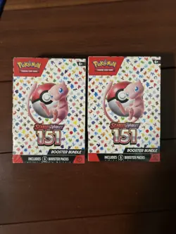2x Pokemon TCG Scarlet and Violet 151 Booster Bundle 6 Packs Brand New Sealed - Image 1