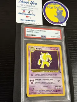 Pokemon TCG - Fossil Set - Hypno - Holo - 1999 - 8/62 - PSA 9 Mint - Image 2