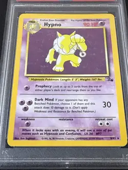 Pokemon TCG - Fossil Set - Hypno - Holo - 1999 - 8/62 - PSA 9 Mint - Image 4