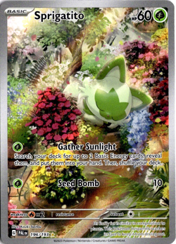 Sprigatito 196/193 Pokemon Paldea Evolved Illustration Rare NM - Image 1