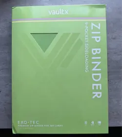 Vault X 9 Pocket Zip Binder Pokemon SV7 Stellar Crown 1st First Edition - Used - Image 1