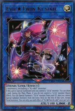 Yugioh! MP Evil Twin Ki-sikil - GEIM-EN015 - Ultra Rare - 1st Edition Moderately - Image 1