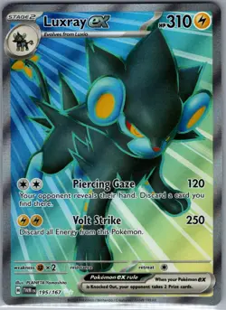 Luxray ex 195/167 SV06: Twilight Masquerade - Pokemon Card - NM - Image 1