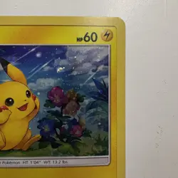 Pokemon Pikachu TCG SM86 Cosmos Holo Black Star Promo Card 2017 NM - Image 5