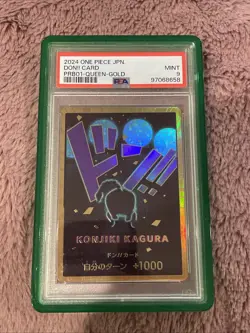 One Piece PSA 9 Queen Gold Don!! Card 2024 PEB01 Japanese - Image 1