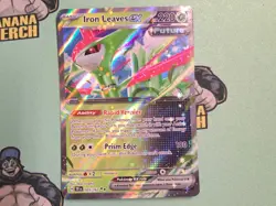 Iron Leaves ex Ultra Rare Temporal Forces 025/162, NM Pokemon Card. NM - Image 1