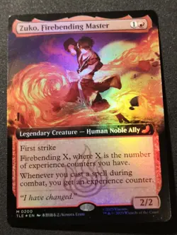 Zuko, Firebending Master - Foil - Extended Art - TLE - MTG - EN - NM - 0200 - Image 1