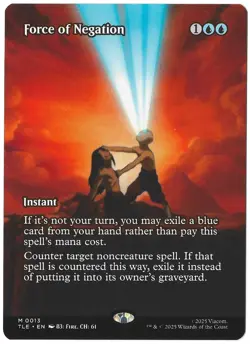 Force of Negation Avatar: The Last Airbender Borderless 13 MTG TLE Mythic - Image 1