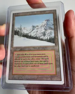 MTG Magic The Gathering - Taiga - Revised Edition (NM/Exellent+ Condition) - Image 3