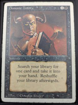 VINTAGE - Magic the Gathering - Revised Edition (3ED) - Demonic Tutor - Sorcery - Image 1
