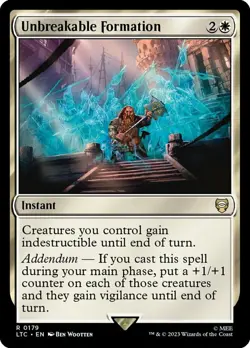 Mint/Near-Mint, French - 4 x MTG Unbreakable Formation Commander: Lord of the Ri - Image 1