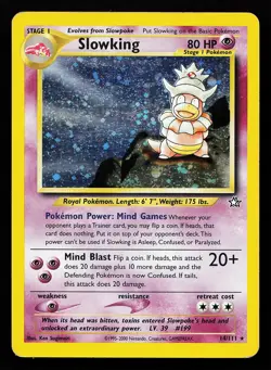 Slowking 14/111 Holo Rare Neo Genesis Pokemon Card - Image 1