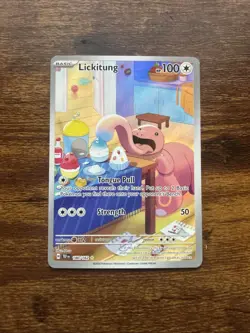 Pokemon TCG Lickitung Illustration Temporal Forces 180/162 - Image 1