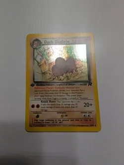 Dark Dugtrio 1st Edition Holo Rare 6/82 Team Rocket Ungraded NM/LP Pokemon TCG - Image 1