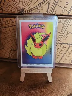 FLAREON 136 - POKEMON DUNKIN BOOMER 2001 NM STICKER VINTAGE - Image 1