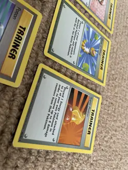 1999 Pokemon Unlimited Base Set Trainer Card Bundle, x6 Unique Cards Joblot GC - Image 2