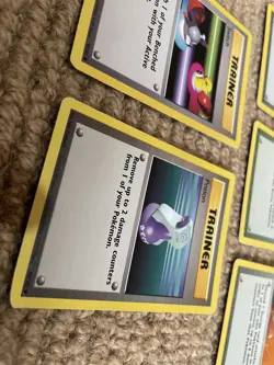 1999 Pokemon Unlimited Base Set Trainer Card Bundle, x6 Unique Cards Joblot GC - Image 3