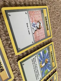 1999 Pokemon Unlimited Base Set Trainer Card Bundle, x6 Unique Cards Joblot GC - Image 4