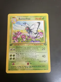 Butterfree 33/64 1st Edition - Jungle - Pokemon Card - NM - Image 1