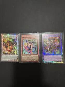 Yugioh Cards Lot Of 3 cards ,dark magician girl, snake eyes, and artmage! - Image 1