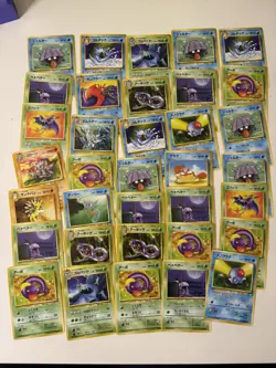 Vintage Pokemon Lot 100 Cards Fossil Jungle Gym Heroes Team Rocket Base Set - Image 2