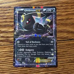 Pokemon TCG Umbreon EX XY Fates Collide Card 55/124 LP - Image 1