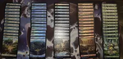 Lot Of 60 Chocobo Track Foil Full Art BASIC LAND 12 of Each Color Basic Land - Image 1