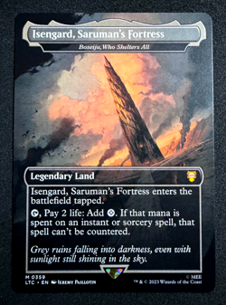 MTG ISENGARD, SARUMAN'S FORTRESS 0359 LORD OF THE RINGS COMMANDER LTC NM - Image 3