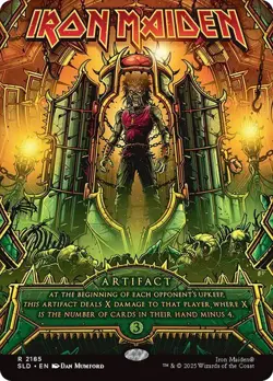 MTG - Iron Maiden - Borderless - Iron Maiden Secret Lair - Magic the Gathering - Image 1