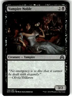 FOIL MTG NM Vampire Noble Shadows over Innistrad Regular - Image 1