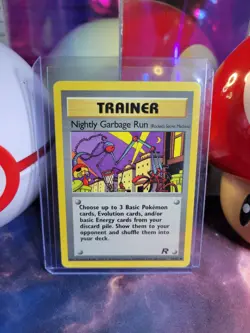 Nightly Garbage Run 77/82 Pokemon TCG Team Rocket Unlimited Regular Uncommon MP - Image 1