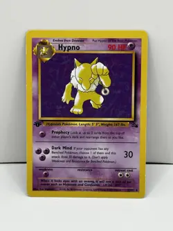 1999 Pokemon Fossil 1st Edition Hypno #23/62 - Image 1