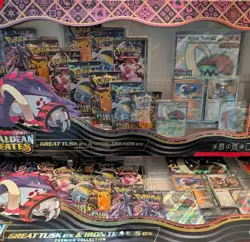 Pokemon TCG - Great Tusk Iron Threads Ex Collection-Paldean Fates-Factory Sealed - Image 1