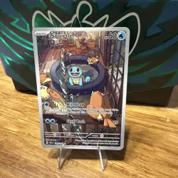Pokemon Squirtle Stellar Crown 148/142 Illustration Rare NM - Image 1