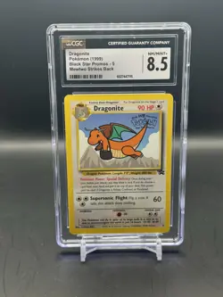 Dragonite 1999 Pokemon Black Star Promos - 5 Mewtwo Strikes Back CGC 8.5 - Image 1