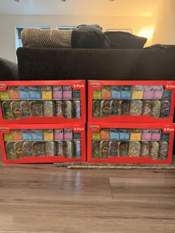 Pokemon Prismatic Evolutions 8-Pack Mini Tins Costco Bundle - Image 1