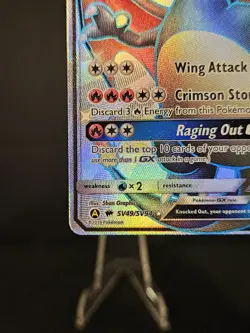 Pokemon TCG Charizard GX Hidden Fates SV49/SV94 Holo Full Art NM+ - Image 5