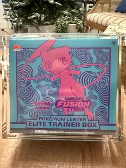 Pokemon Center Exclusive Fusion Strike Elite Trainer Box SEALED & Acrylic case - Image 1