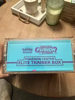 Pokemon Center Exclusive Fusion Strike Elite Trainer Box SEALED & Acrylic case - Image 5