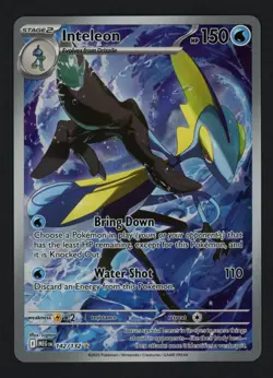 Inteleon 142/132 ME01: Mega Evolution Illustration Rare Pokemon TCG - Image 1