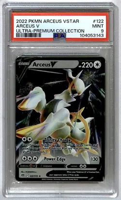 Arceus V (Metal Card) 2022 Brilliant Stars Ultra-Premium Collection #122 PSA 9 - Image 1
