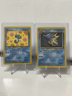 Seadra 48/111 + Horsea 62/111 Neo Genesis Regular Pokemon TCG Cards Set - Image 1